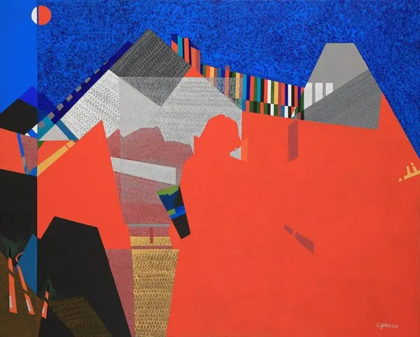 최예태, 리듬, 162.2x130.3cm, Mixed media, 2021