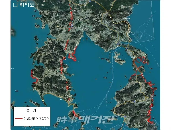 개발행위허가 제한지역 위치도(사진_여수시청)