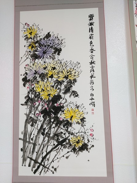 수묵 국화, 가을향기(사진-이용찬)