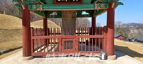 강희맹의 묘소와 신도비는 경기도 기념물 제87호로 지정되었다. 신도비(神道碑)는 묘에서 동쪽으로 약 50m 떨어진 곳에 있는데 2단의 기단석 위에 비신(碑身)을 세워 놓았다. 기단석 사방에는 연판문을 새기고 있으며 비문의 윗부분에는 두 마리의 용이 승천하는 형상을 사실적으로 조각해 놓았다.(사진_안나겸 기자)
