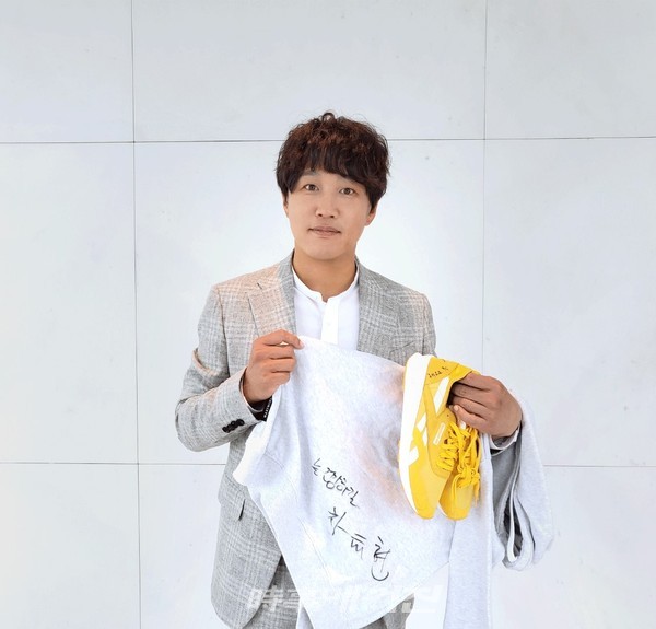 기부 릴레이에 참여하고 있는 배우 차태현 / 사진제공 영화인총연합회