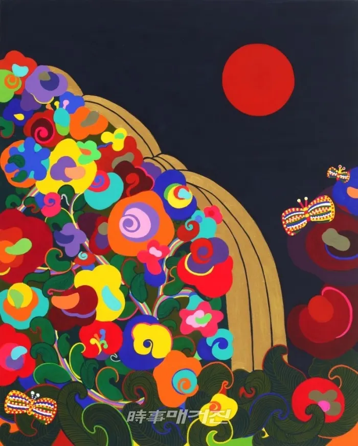 김성혜 90.9X72.7cm 제목-빛-Sonido77 재료-Mixed media on Canvas