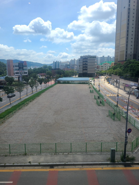 동천동 125-1번지 일원 유휴부지에 임시 공영주차장을 조성했다. (사진_용인특례시)