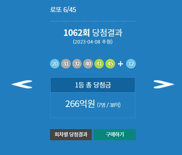 로또당첨번호조회, 로또1등당첨지역 (동행복권)