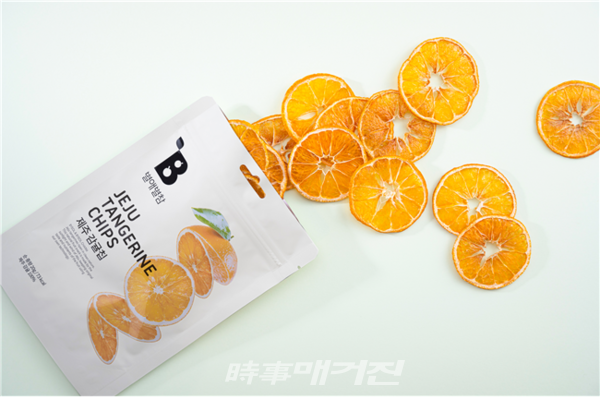 제우스 건조과일 브랜드 '별애별참' 제주감귤칩'이 올해 브랜드K에 최종 선정되었다. (사진제공_제우스)