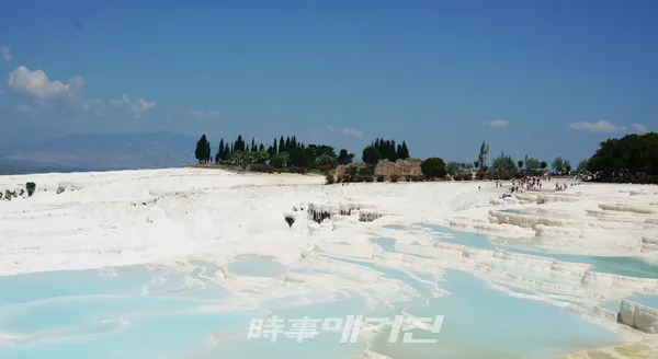 터키 파묵깔레 석회붕