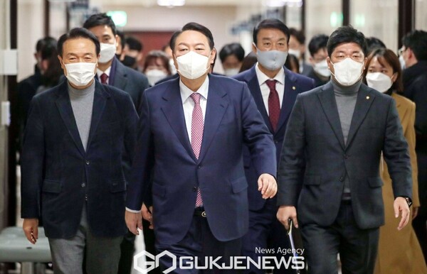 윤석열 국민의힘 대선 후보.(사진_국제뉴스)