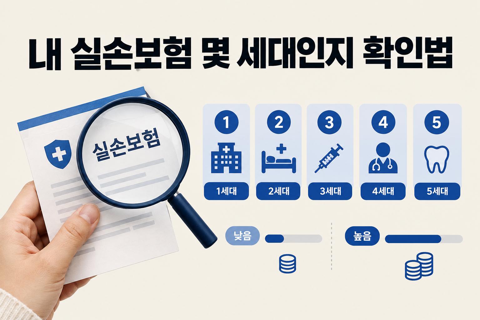 실손의료보험 1세대부터 5세대까지 가입 시기와 자기부담률을 정리한 글