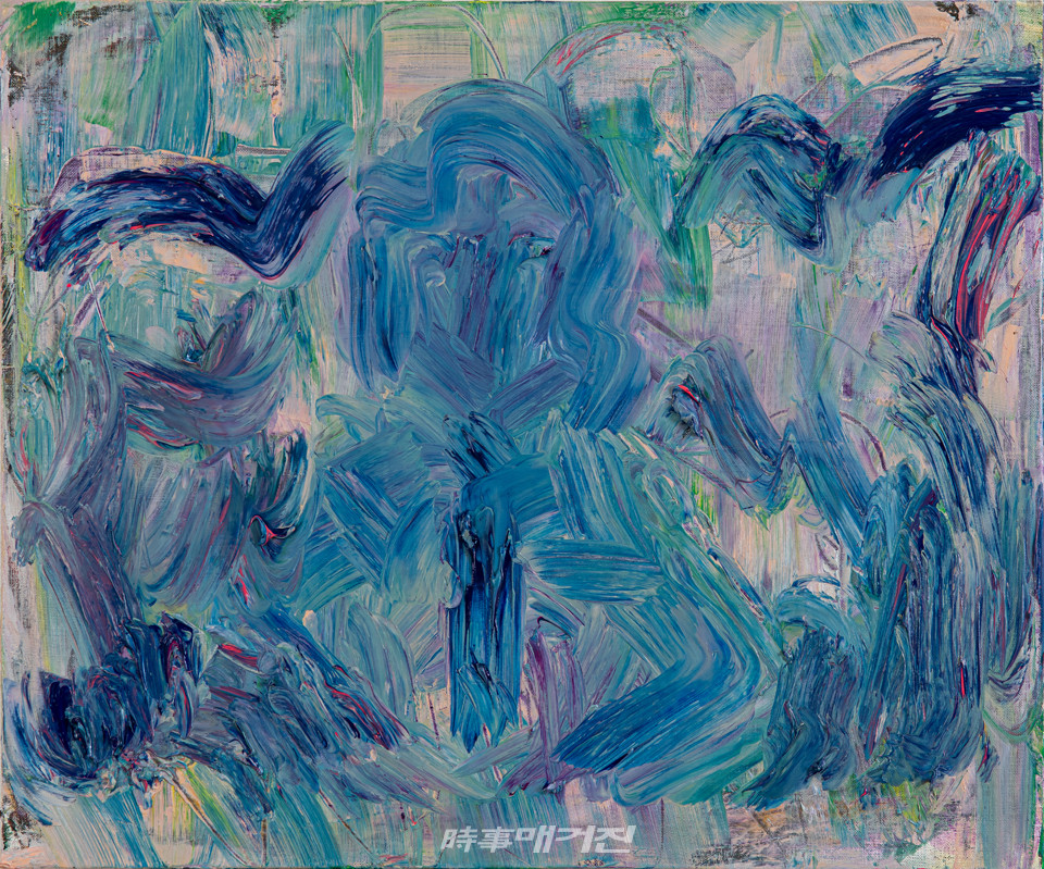 김상표_미륵자화상1-COVID19_캔버스에 유채_60.6×72.7cm_2020